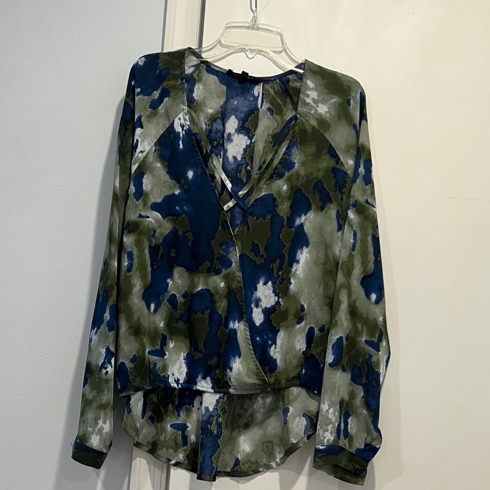 Olivaceous Blue and Green Blouse
